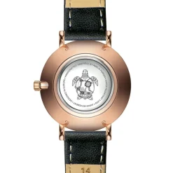 Montre Femme Petite Classique en Cuir noire-Amelia Parker New