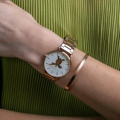 Montre Femme Rose Turtle en Acier rose doré-Amelia Parker Hot