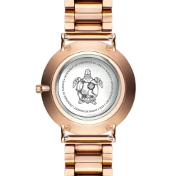 Montre Femme Rose Turtle en Acier rose doré-Amelia Parker Hot