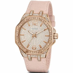 Femme Guess Montres^Montre Femme Shimmer en Cuir rose