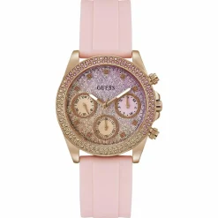 Montre Femme Sparkling en Silicone rose-Guess