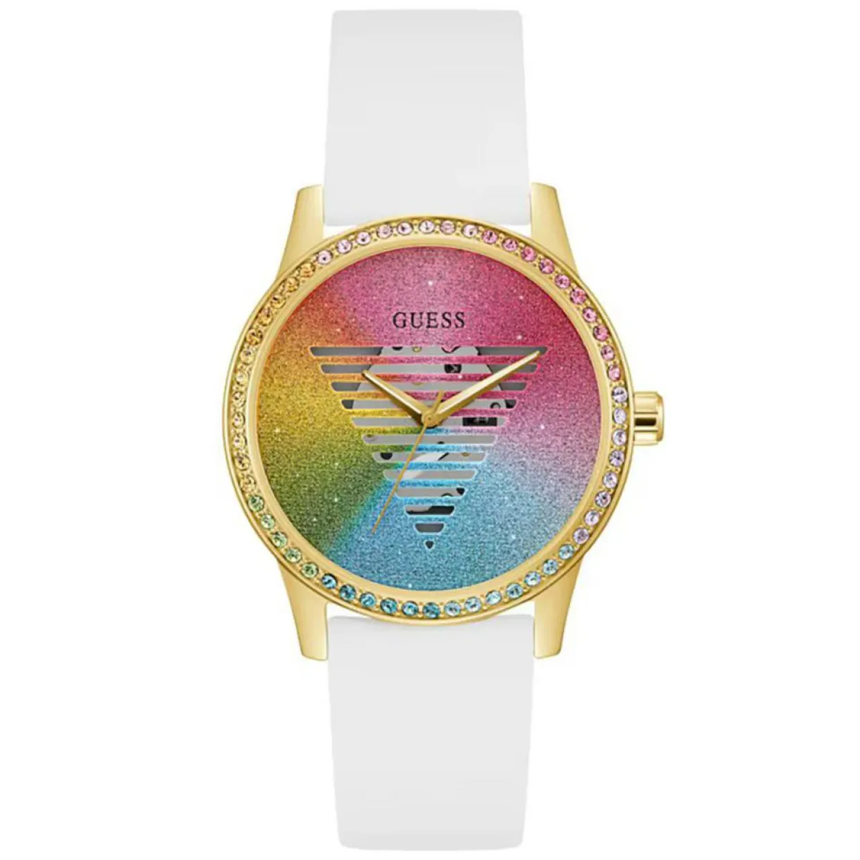 Femme Guess Montres^Montre Femme Unity en Silicone blanche