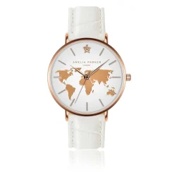Montre Femme Vacation en Cuir blanche-Amelia Parker Sale