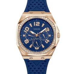 Montre Femme Zest en Silicone bleue-Guess Clearance