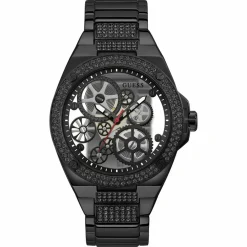 Homme Guess Montres^Montre Homme Big Reveal en Acier noire