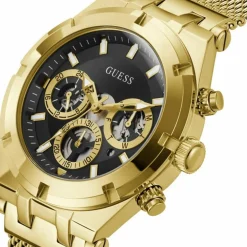 Homme Guess Montres^Montre Homme Continental en Acier dorée