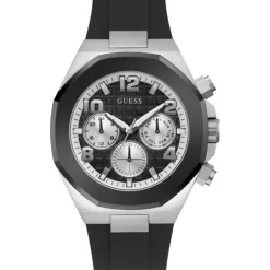 Homme Guess Montres^Montre Homme Empire en Silicone noire