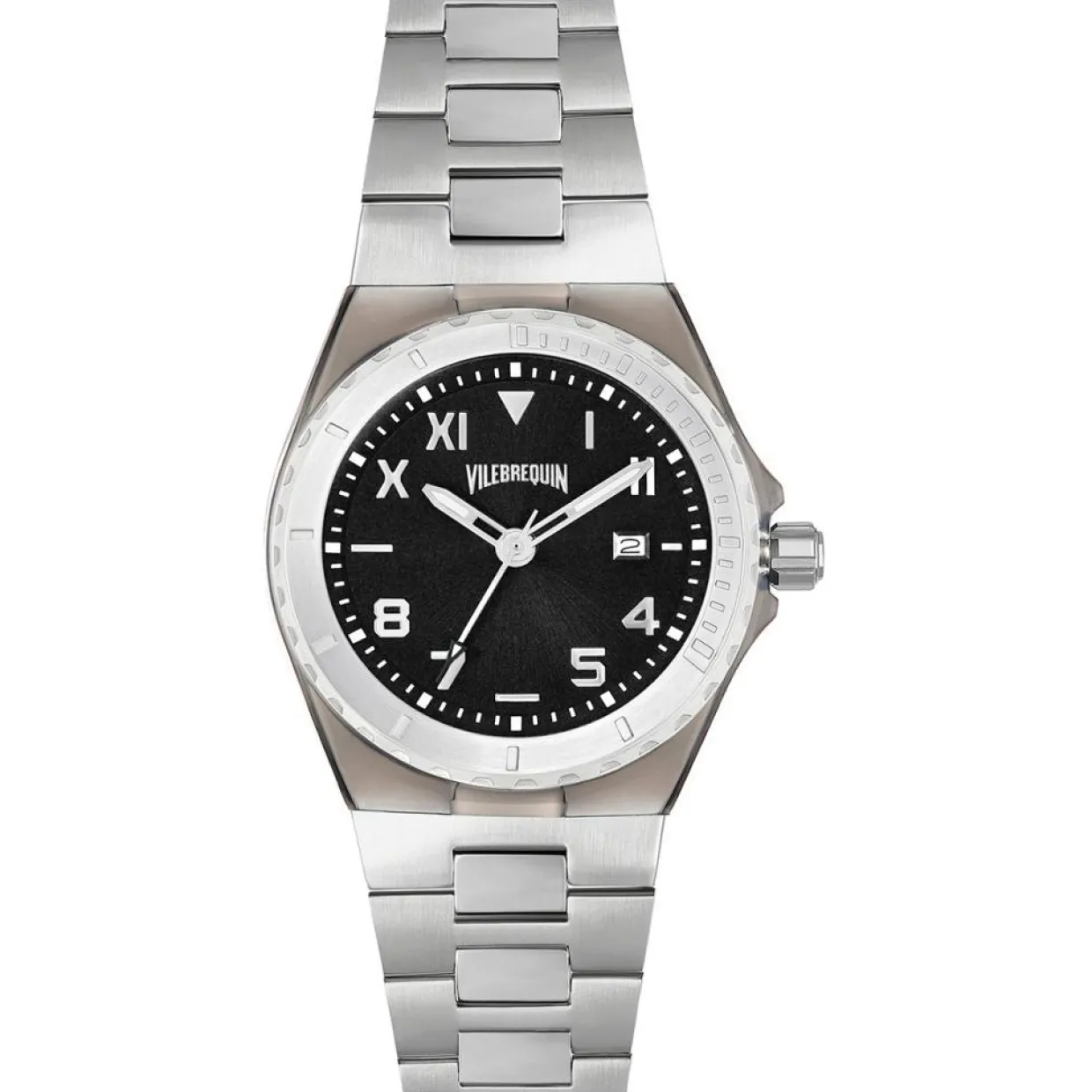 Montre Homme en Acier argentée-Vilebrequin Clearance