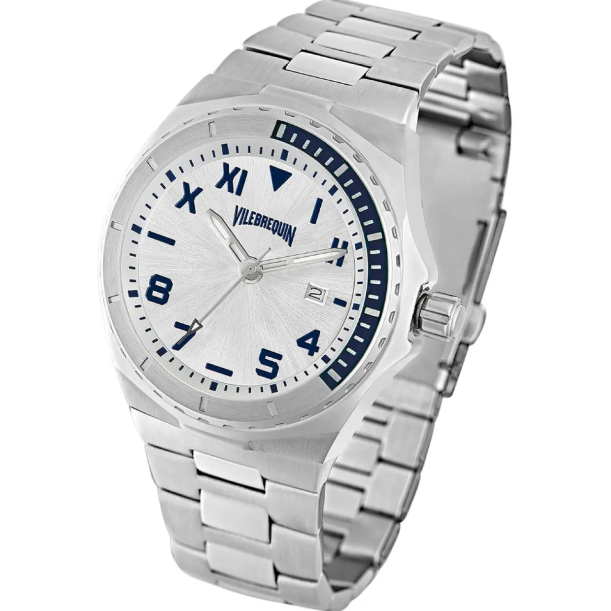 Montre Homme en Acier argentée-Vilebrequin Sale