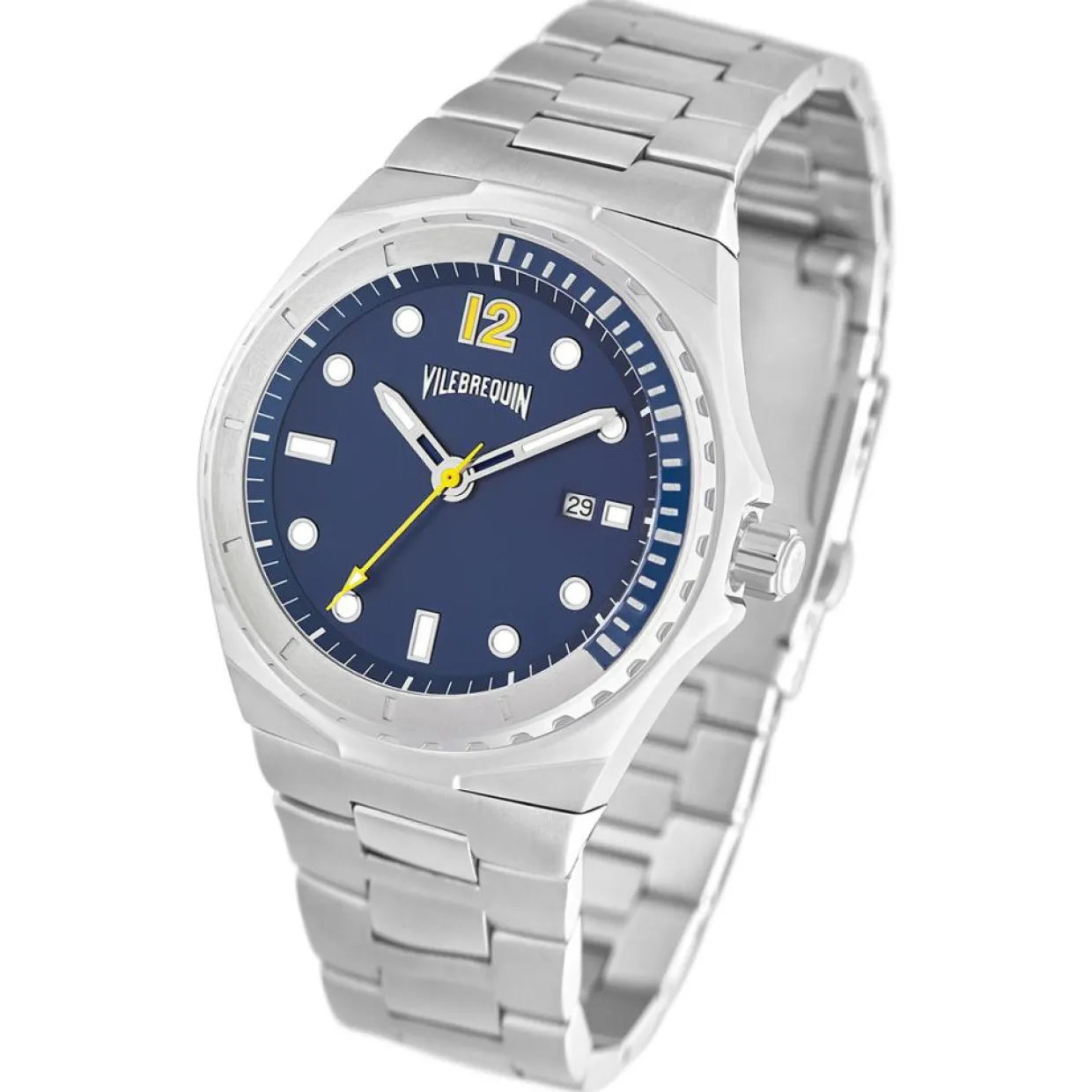 Homme Vilebrequin Montres^Montre Homme en Acier argentée