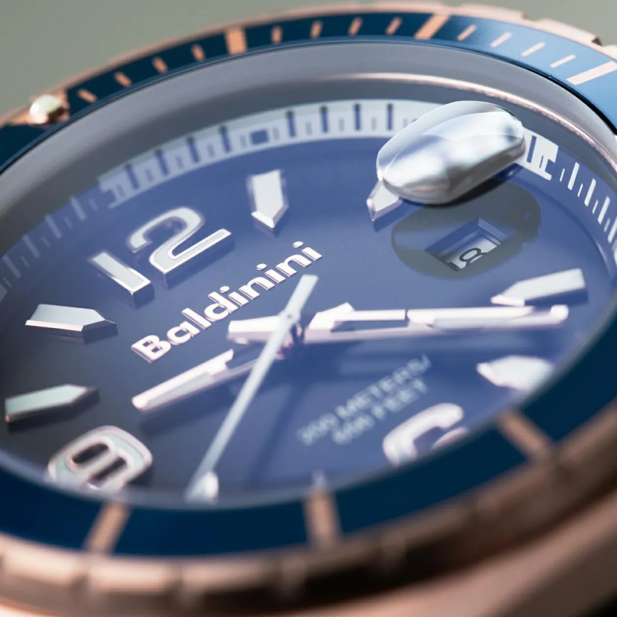 Homme Baldinini Montres^Montre Homme en Caoutchouc Acqua noire
