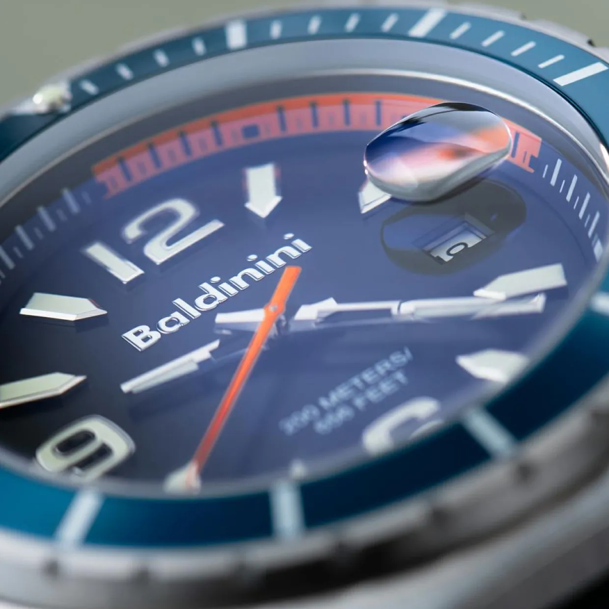 Homme Baldinini Montres^Montre Homme en Caoutchouc Acqua noire