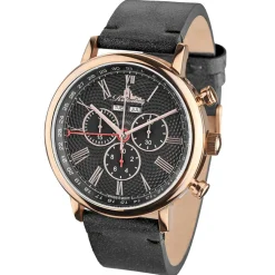 Montre Homme en Cuir Burbank noire-Richtenburg Discount