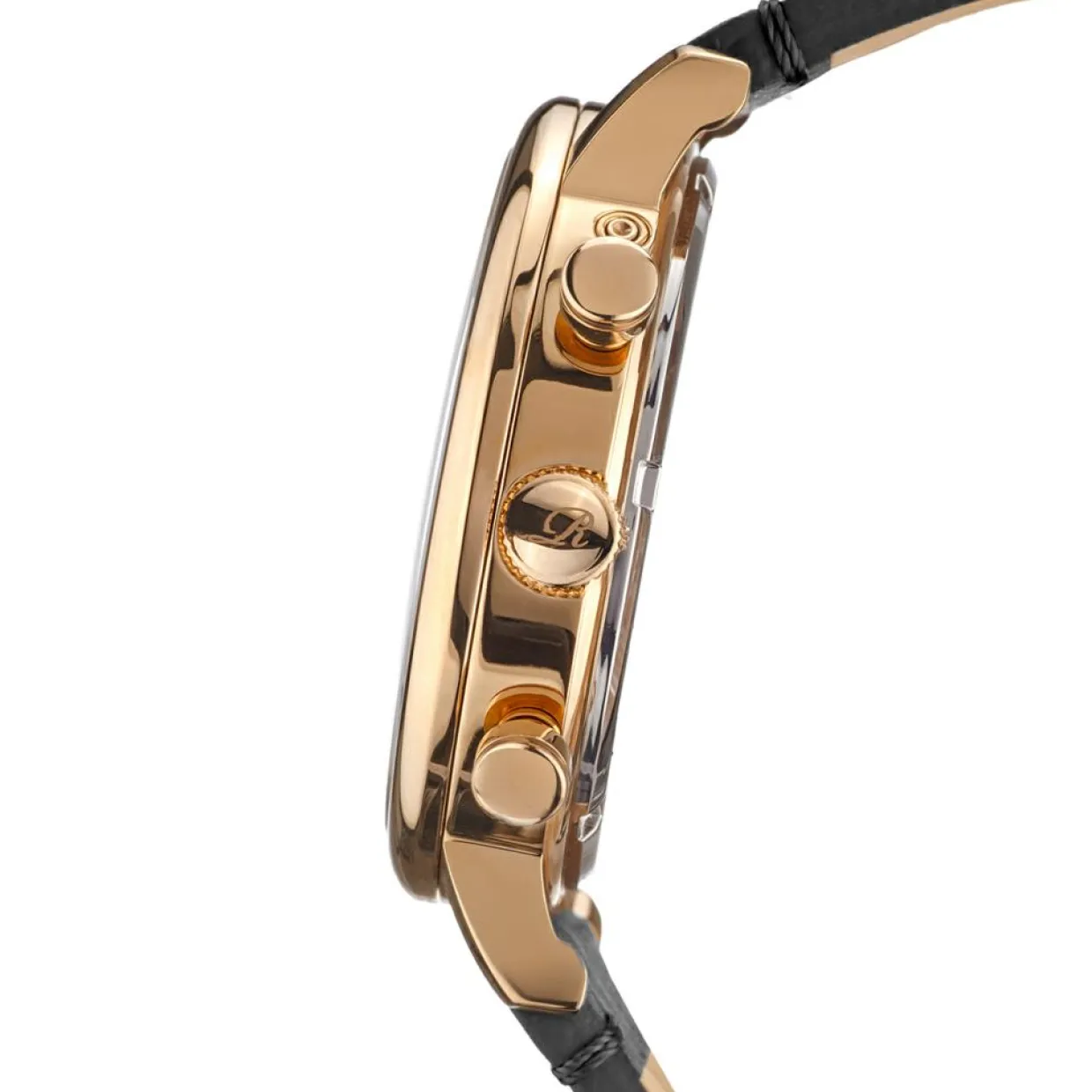 Montre Homme en Cuir Burbank noire-Richtenburg Discount