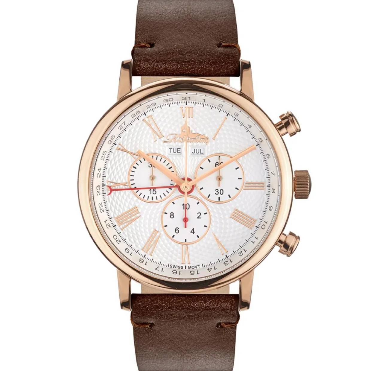 Montre Homme en Cuir Burbank camel-Richtenburg Discount