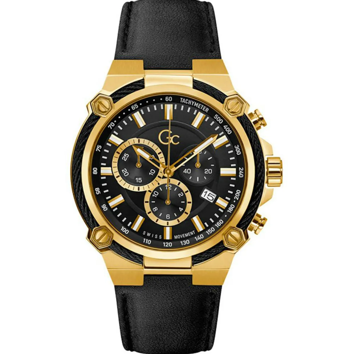 Homme Guess Collection Montres^Montre Homme en Cuir noire