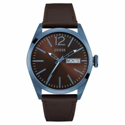 Montre Homme en Cuir Vertigo marron-Guess Discount