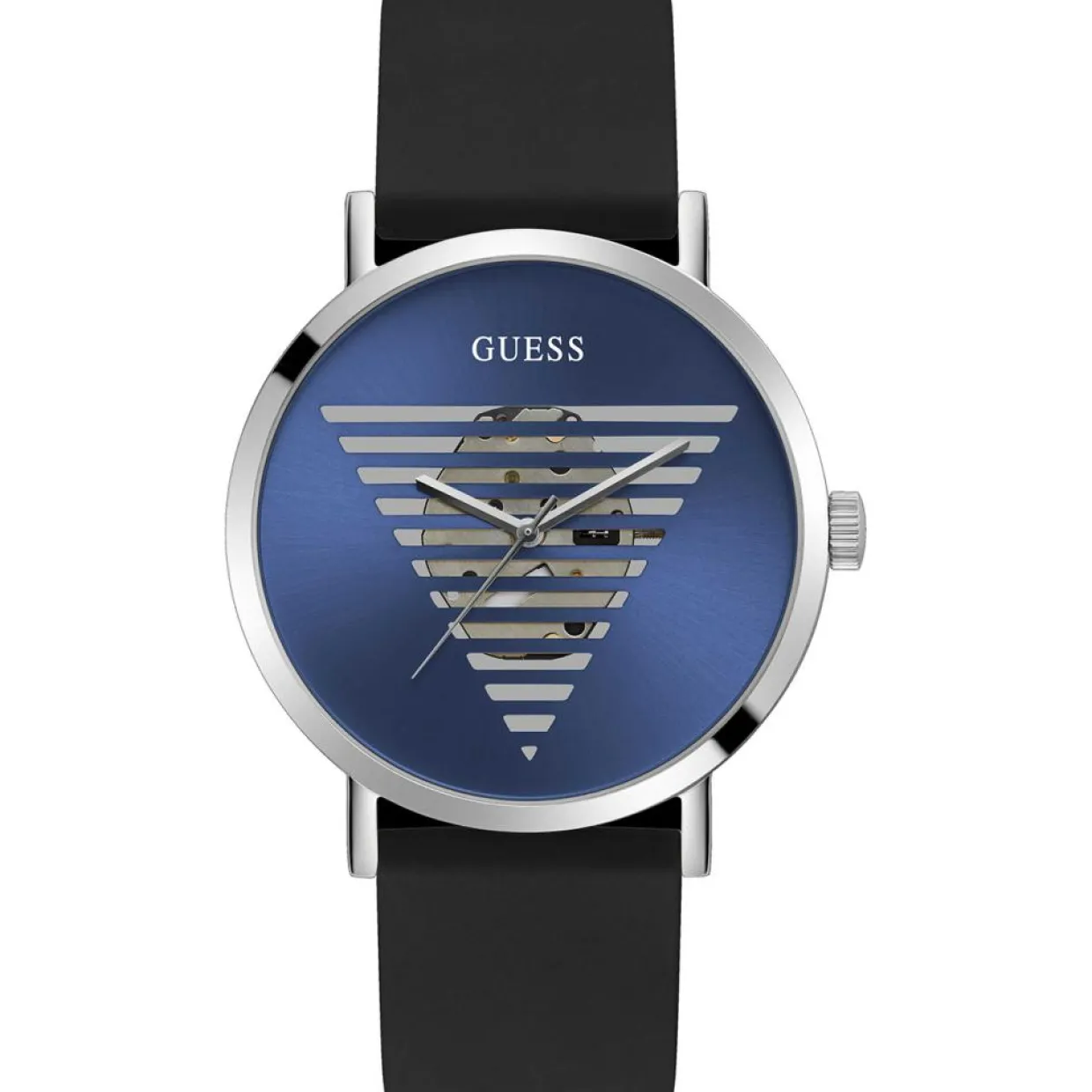 Montre Homme Idol en Cuir noire-Guess Sale