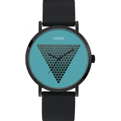 Montre Homme Imprint en Caoutchouc noire-Guess Hot