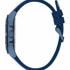 Homme Guess Montres^Montre Homme Skipper en Silicone bleue