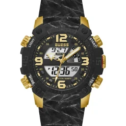 Homme Guess Montres^Montre Homme Slate en Silicone noire