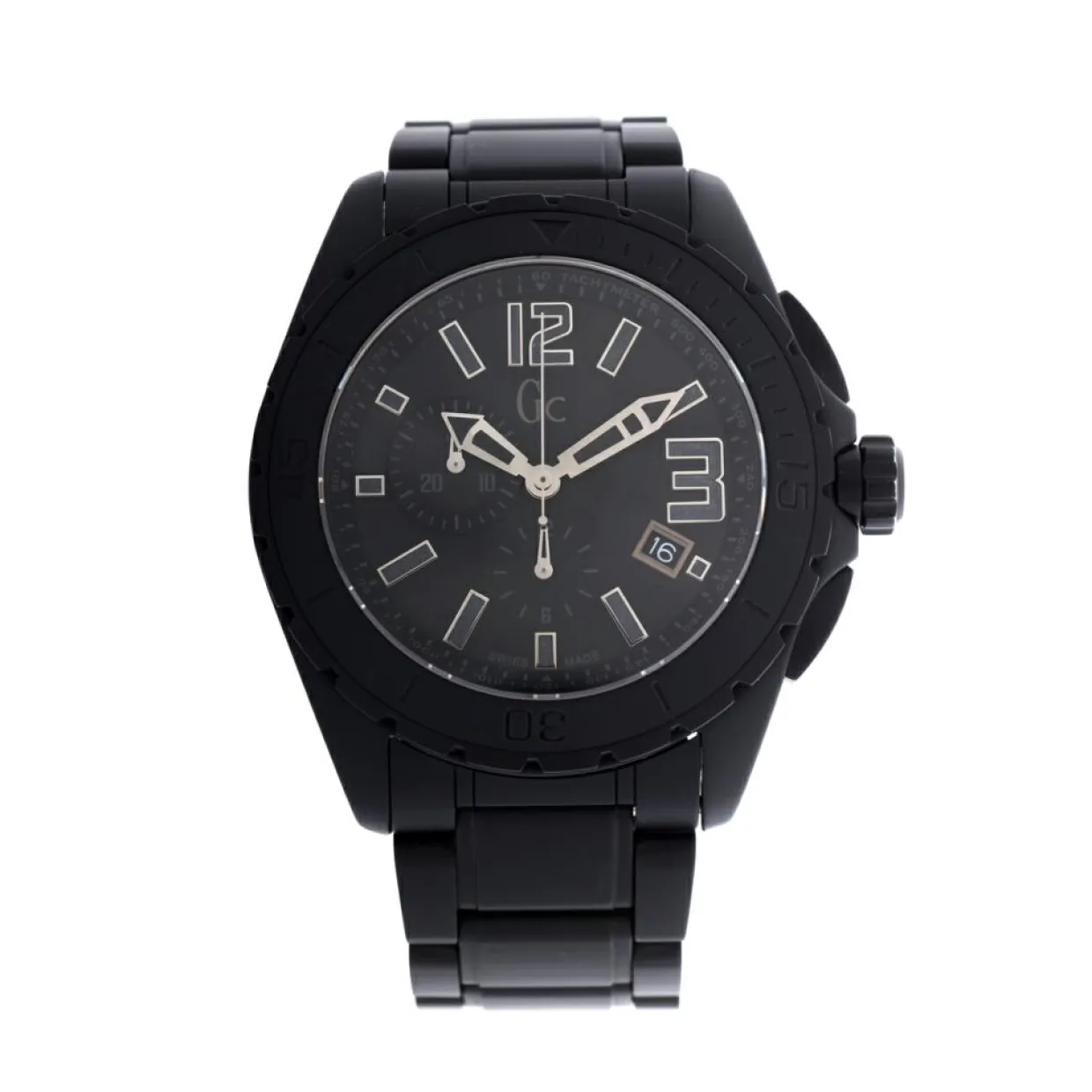 Montre Homme Sport Class XXL en Acier noire-Guess Outlet