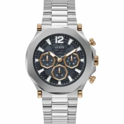 Homme Guess Montres^Montre Multifonction Homme Edge en Acier argentée