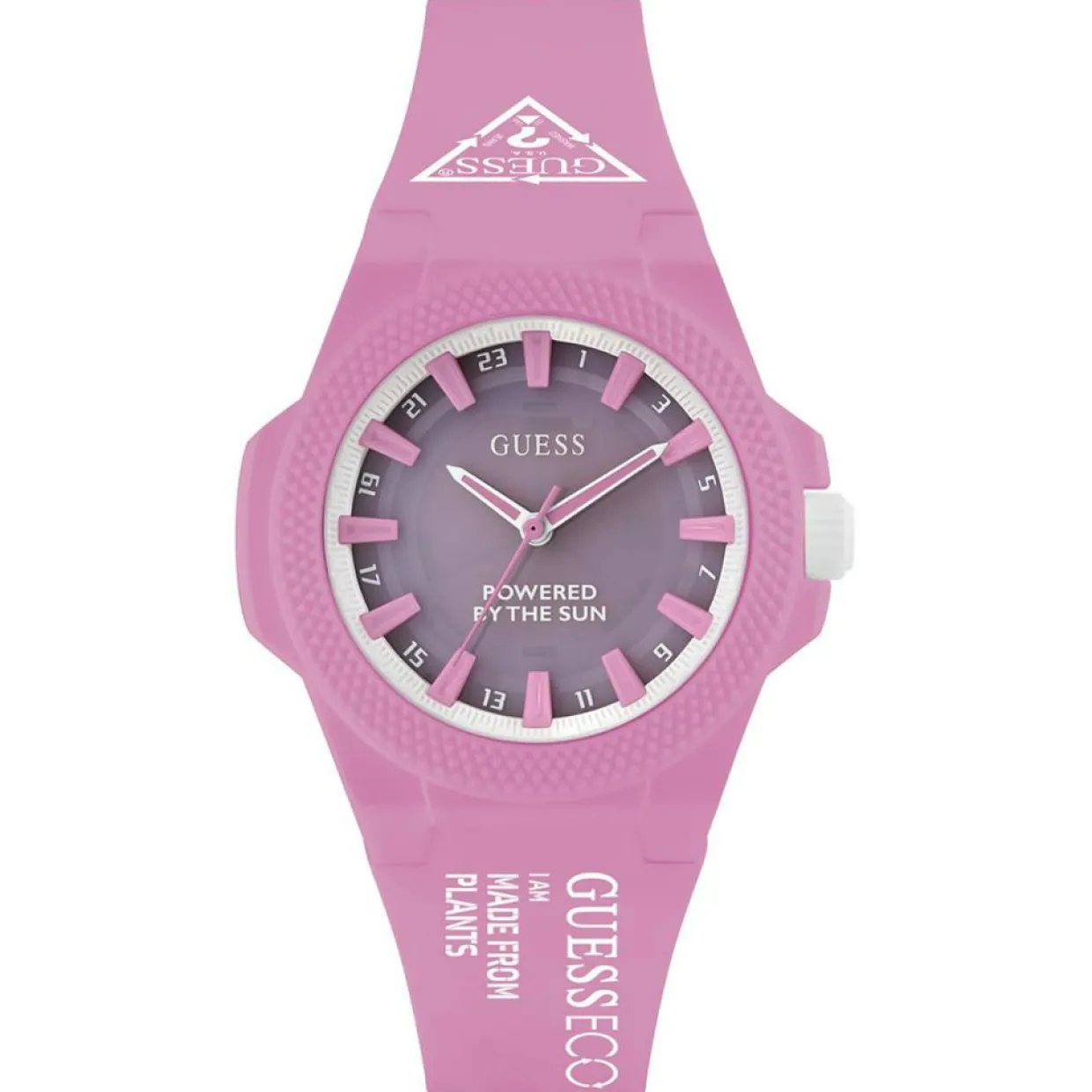 Montre Solaire Femme Outspoken en Silicone rose-Guess Online