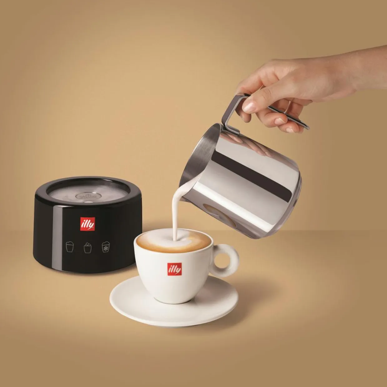 Mousseur à lait noir-Illy Sale