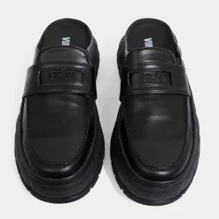 Femme Viron Mocassins^Mules appleskin 1969 noirs