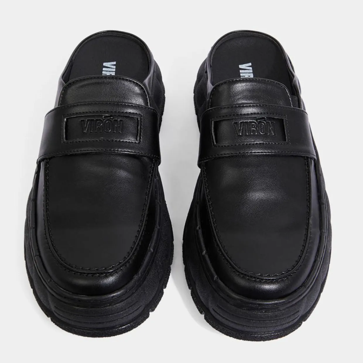 Femme Viron Mocassins^Mules appleskin 1969 noirs