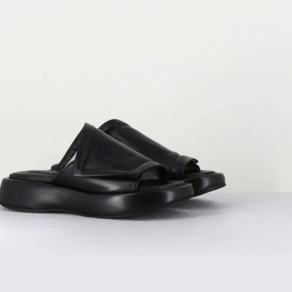 Mules en Cuir Rombo noires-Malloni Best