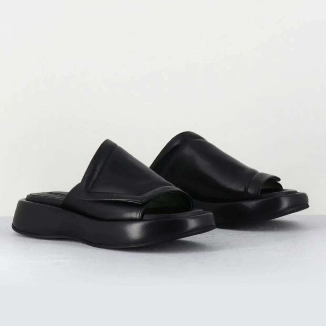 Mules en Cuir Rombo noires-Malloni Best