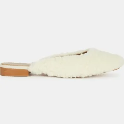 Femme Flattered Sandales Plates^Mules Malva beiges