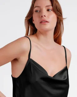 Nuisette à bretelles noire-Mr Wonderful Discount