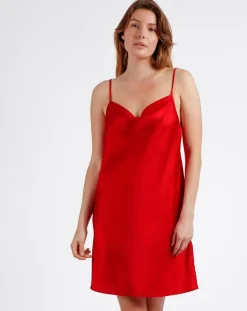 Femme Mr Wonderful Lingerie, Nuit^Nuisette à bretelles rouge