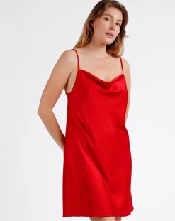 Femme Mr Wonderful Lingerie, Nuit^Nuisette à bretelles rouge
