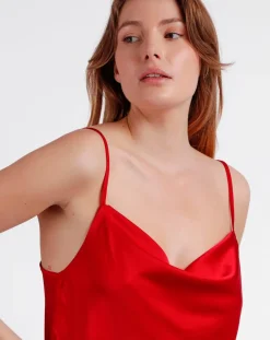 Femme Mr Wonderful Lingerie, Nuit^Nuisette à bretelles rouge