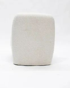 Oslo - Fauteuil design en tissu beige-Uniqka New