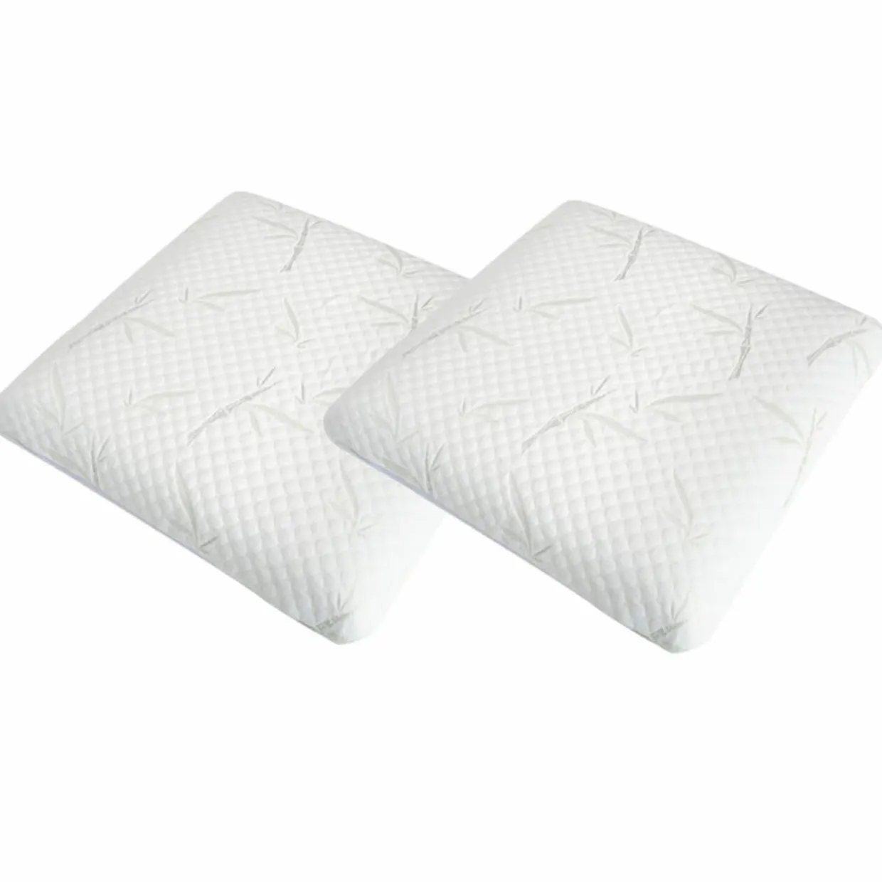 Pack 5 pièces : 2 Oreillers + Protège-Matelas + Couette + Surmatelas - 160x200 cm-Novasom Hot