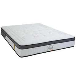 Bellecour Lits^Pack Prêt à Dormir Tivoli Matelas + Sommier + Accessoires blanc - 140x200 cm