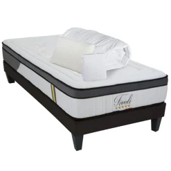 Bellecour Lits^Pack prêt-à-dormir Tivoli blanc - 90x200 cm