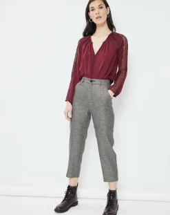 Pantalon 7/8 Ashlynn noir/doré-See u Soon Best