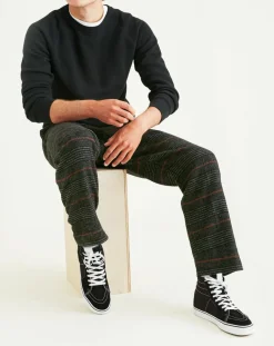 Homme Dockers Pantalons^Pantalon 100% Coton Bio Pull On Tapered imprimé noir