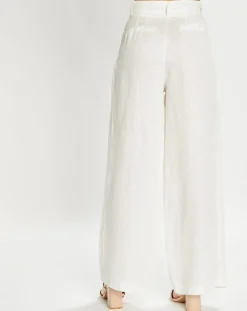 Pantalon 100% Lin Cara écru-Lauren Vidal Hot