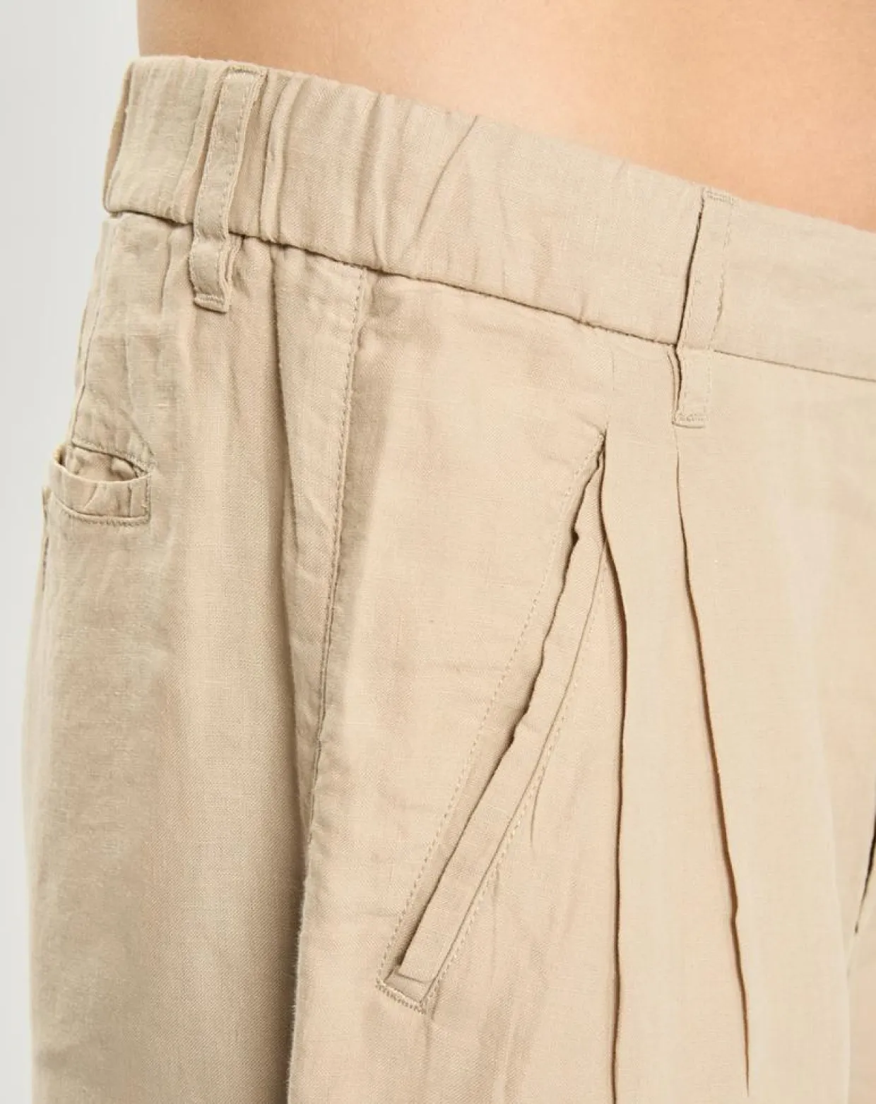 Homme Marc O'Polo Pantalons^Pantalon 100% Lin Mossbo Pant Pinces beige
