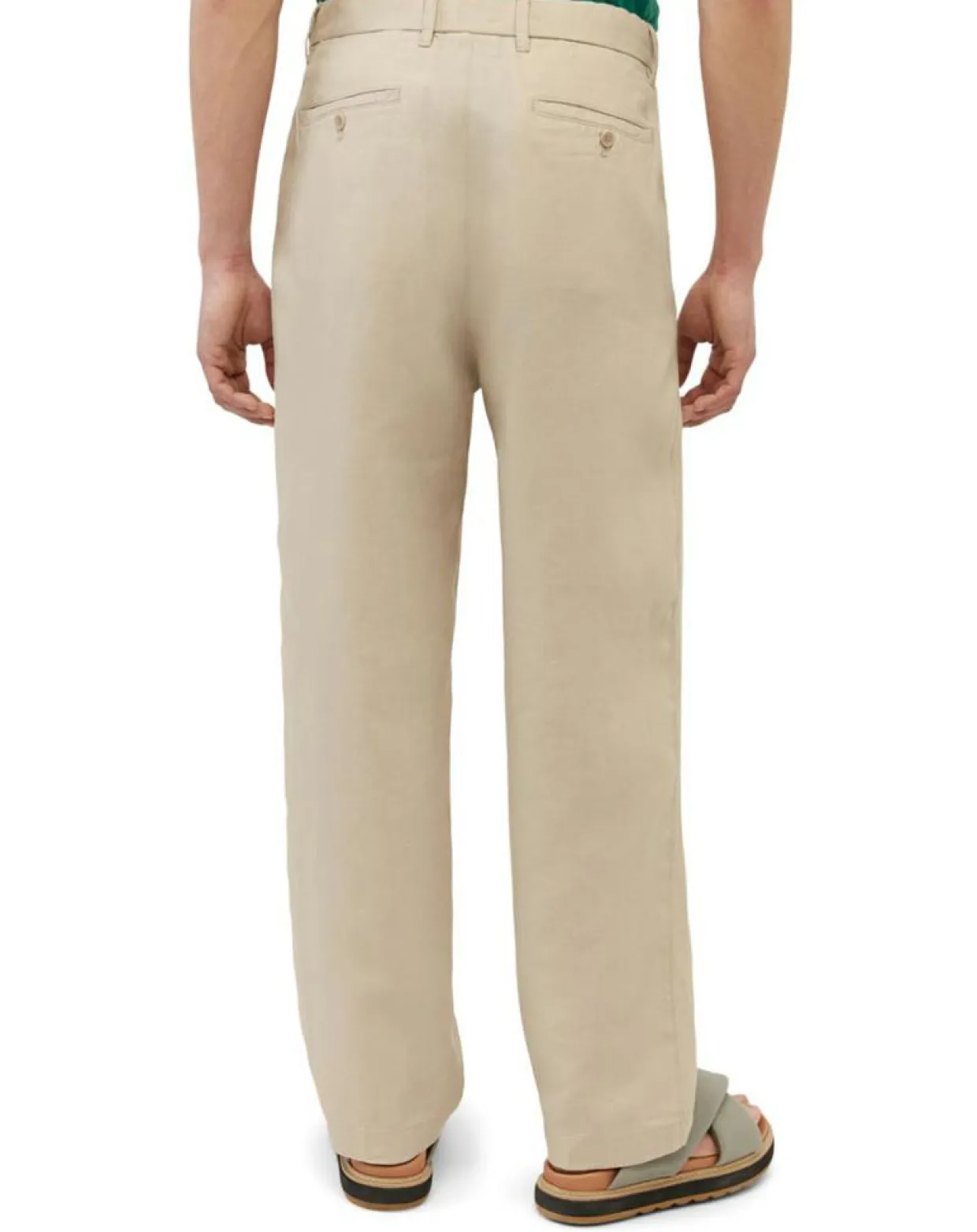 Homme Marc O'Polo Pantalons^Pantalon 100% Lin Mossbo Pant Pinces beige