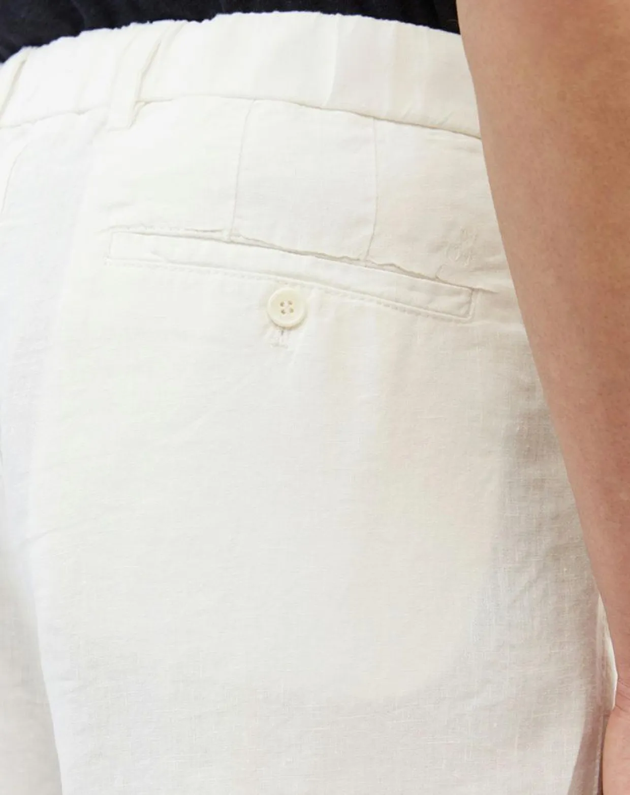 Homme Marc O'Polo Pantalons^Pantalon 100% Lin Mossbo Pant Pinces blanc