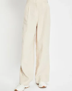 Femme Marc O'Polo Pantalons^Pantalon 100% Lin Plissé Large Kl beige