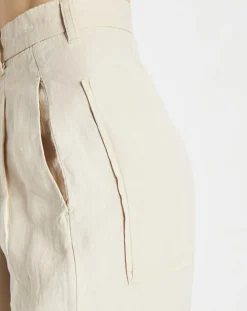 Femme Marc O'Polo Pantalons^Pantalon 100% Lin Plissé Large Kl beige